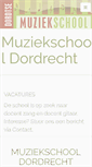 Mobile Screenshot of dordtsemuziekschool.nl